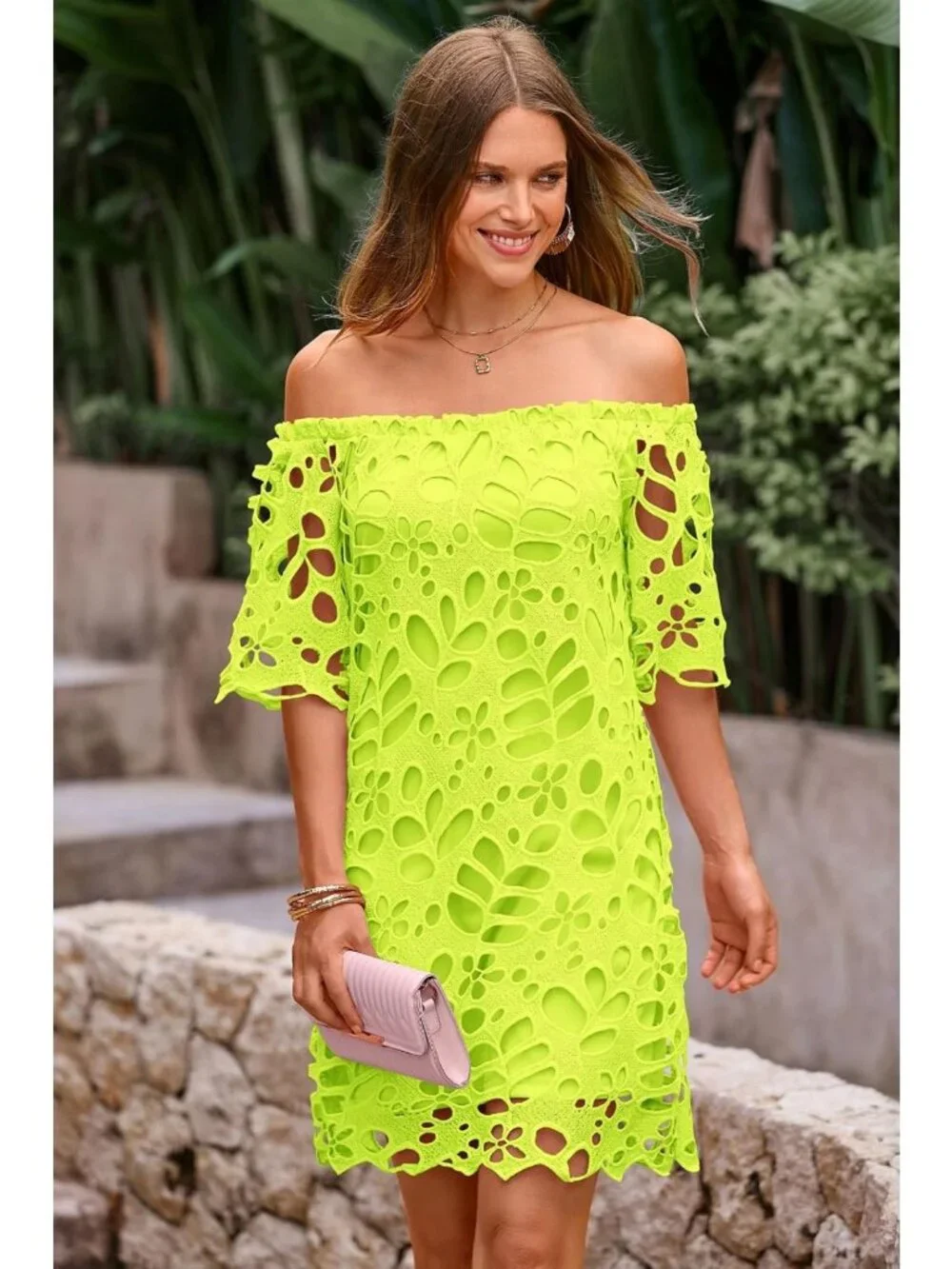 Boho Off the Shoulder Lace Mini Dress for Women - Perfect Summer Fashion!